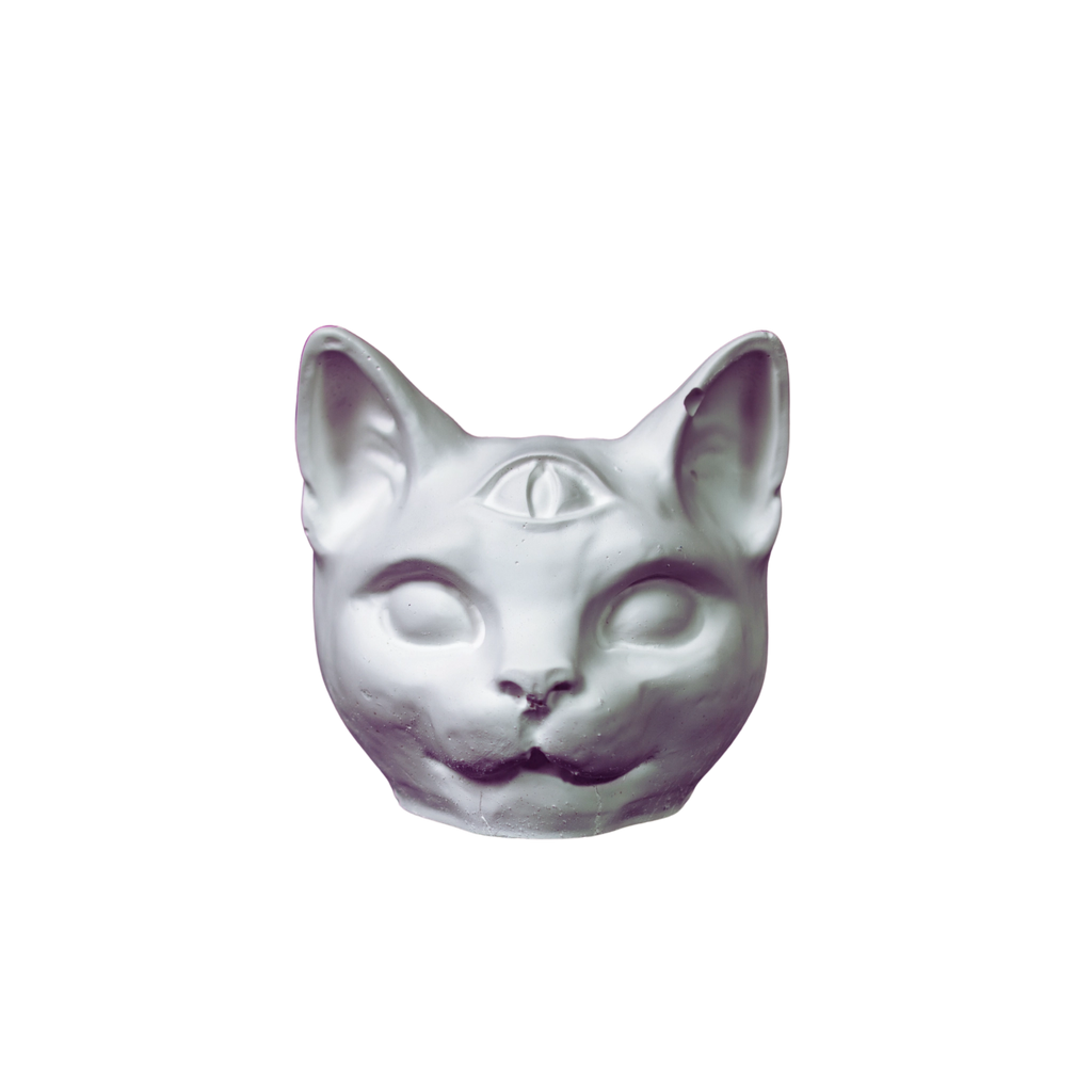 Bastet – Boyanabilir Kedi Figürü (Üçüncü Göz)