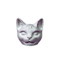 Bastet – Boyanabilir Kedi Figürü (Üçüncü Göz)