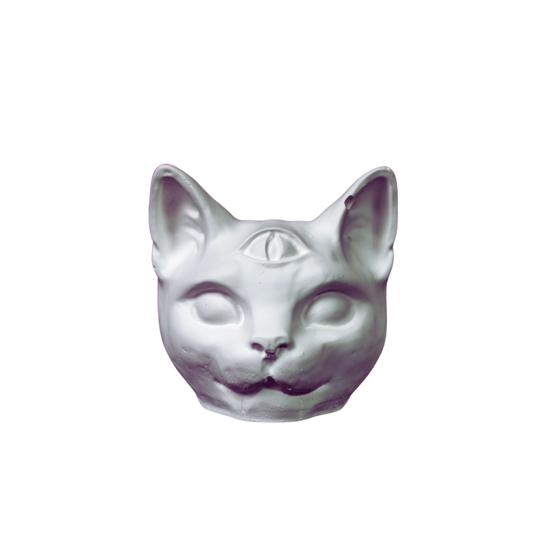 Bastet – Boyanabilir Kedi Figürü (Üçüncü Göz)